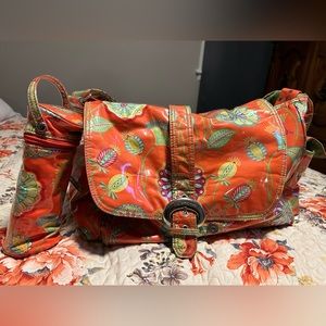 Kalencom diaper bag or bleach bag, adjustable strap, 2 exterior side pockets.